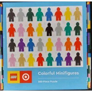 NEW LEGO Colorful Minifigures 500pc Puzzle (Target Exclusive) 25” x 20”